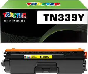 ToBeter Compatible TN339 Yellow Toner Replacement for Brother TN339Y TN-339Y TN-339 Toner Cartridge for MFC-L9550 MFC-L9550CDW HL-L9200 HL-L9300 Printer (6,000 Pages, High Yield, 1 Yellow)