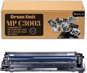 Compatible Drum Unit Replacement for Ricoh,Work for MP C3003 3503 4503 5503 6003 Printer 1 Pack Black