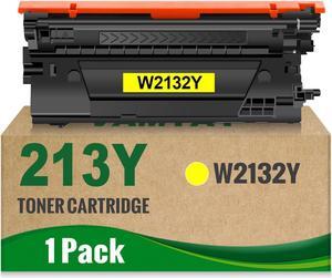 Remanufactured 213Y 213A 213X Extra High Capacity Toner Cartridge Replacement for W2132Y   5700 6700 6701 MFP 5800 MFP 6800 MFP 6801 Printer (1 Yellow)