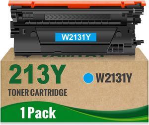 Remanufactured 213Y 213A 213X Extra High Capacity Toner Cartridge Replacement for W2131Y   5700 6700 6701 MFP 5800 MFP 6800 MFP 6801 Printer (1 Cyan)
