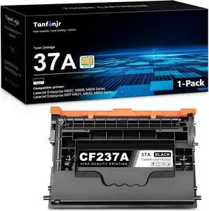 (with Chip) CF237A 37A Toner Cartridge 1 Pack: Replacement   37A Black Toner Cartridge 37X 37Y for Laser Enterprise M607, M608, M609 Series; Laser Enterprise MFP M631, M632, M633 Series Printer