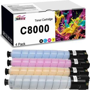 Remanufacutred C8000 Toner Cartridge (106R04046 106R04047 106R04048 106R04049) Replacement for Xerox Versalink C8000 C8000DT C8000TM Printers (4-Pack)