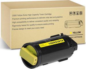 VersaLink C600 Yellow Toner Cartridge Remanufactured for Xerox VersaLink C600 C600DT C600DX C600DXF C600DXP C600N C600V/N C600V/DN C605 C605X C605XLM C605V/X C605V/XL Printer 106R03918 (16,800Pages)