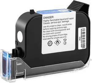 1PC Original 42ml Solvent Ink Cartridge Replacement for Handheld Inkjet Printer Z10/C10/M10/M12/M11, High adhesion and Quick Dry, Compatible for 0.5inch/12.7mm Nozzle Coding Machine (White)
