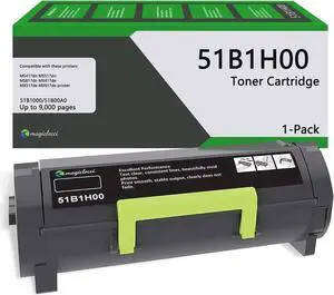 51B1H00 Toner Cartridge High Yield (1-Pack) Compatible Replacement for Lexmark 51B1H00 Toner Cartridge Work with MS417dn MS517dn MS617dn MX417de MX517de MX617de Printer.