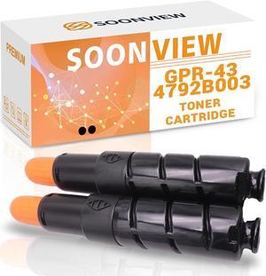 GPR43 GPR-43 Toner Cartridge 4792B003 4792B003AA Replacement   imagerunner Advance 4025 4035 4225 4235 Printer(2 Black)