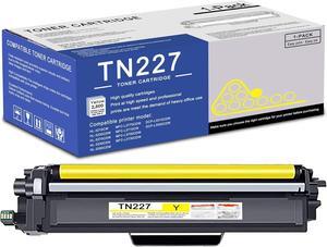 1 Pack TN227 Yellow Toner Cartridge High Yield Compatible TN227 Replacement for Brother MFC-L3770CDW L3710CW L3750CDW HL-3210CW 3270CDW 3290CDW DCP-L3510CDW L3550CDW Printer