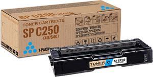 1 Pack SP C250 Cyan Toner Cartridge | Replacement for Ricoh SP C250 Work with SP C250DN C250SF C261DNw C261SFNw | 407540