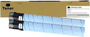 2pk, Compatible TN-514C, A9E8430, Cyan Toner Cartridge, 26,000 Pages, BIZHUB C458, BIZHUB C558, BIZHUB C658