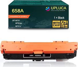 658A Black Toner Cartridge High Yield Compatible with HP 568A W2000A W2001A W2002A W2003A Work   Color Laserjet Enterprise M751M751dnM751n (1packBlack)