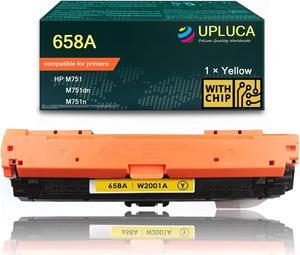 658A Yellow Toner Cartridge High Yield Compatible with HP 568A W2000A W2001A W2002A W2003A Work   Color Laserjet Enterprise M751M751dnM751n (1packYellow)