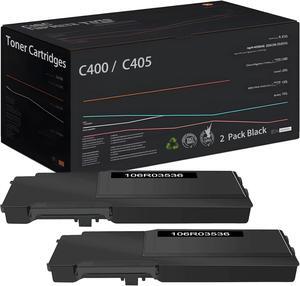 106R03536 Black Toner Cartridge Compatible for Xerox VersaLink C400 C400D C400DN C405 C405DN C405N Printers - High Yield 11000 Pages (2 Pack Black)