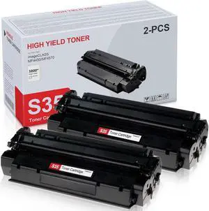 2 Pack S35 High-Yield Black Toner Cartridge : PINOS Compatible S35 Toner Replacement   imageCLASS D320 D340 D310 D383 FAXPHONE L170 L360 L380 LaserClass 310 320 PC-D320 D340 Printer Toner