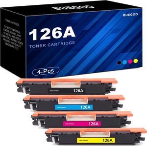 126A High Yield Black/Cyan/Magenta/Yellow Toner Cartridge CE310A CE311A CE312A CE313A Compatible with Pro 100 Color MFP CP1025nw M175nw,M275 M275NW Printer | 4 Pack