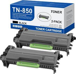 TN850 High Yield Toner Cartridge TN-850 TN-820 Replacement for Brother TN850 Black Toner HL-L6200DW MFC-L5850DW MFC-L5700DW HL-L5200DW MFC-L5900DW MFC-L6800DW MFC-l5800dw Printer 2-Pack