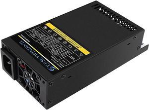 Flex ATX Power Supply 600W 1U Fully Modular PSU 100-240V AC with 1x20/24Pin Mainboard Power,2xSATA Ports, 1xIDE Fan Power for Rack Mount Case Desktop Server POS AIO System