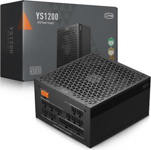 PCCOOLER CPS YS1200 Power Supply, 1200W 80 Plus Gold Certified Fully Modular PCIe 5.1 & ATX 3.1 Gaming PSU, Wide Compatibility, 135mm FDB Fan, Full Japan Electrolytic Capacitors - 12 Year Warranty