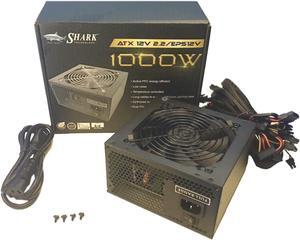 SHARK TECHNOLOGY® 1000W Black ATX12V EPS12 Silent 120mm Fan Gaming PC 2X PCI-E Power Supply ATX PSU