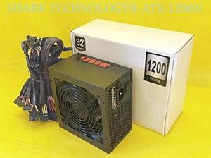 1200W (Peak) Gaming Computer Silent Smart Fan 6X SATA 4X PCIe SLI 80+% High Efficiency ATX 12V PC Power Supply