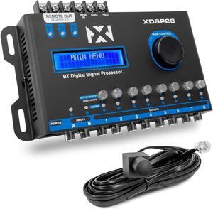 NVX XDSP28 8-Channel X-Series 15 Band Parametric EQ Digital Signal Processor (DSP) with LCD Display, Built-in Bluetooth and Remote Level Controller