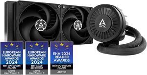 ARCTIC Liquid Freezer III 240 - CPU AIO Water Cooler, Water Cooling PC, Intel & AMD, Efficient PWM-Controlled Pump, Fan: 2001800 RPM, LGA1851 and LGA1700 Contact Frame - Black