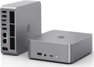 Beelink EQR6 Mini PC, AMD Ryzen 6600H (6C/12T, Up to 4.5GHz), 16GB DDR5-4800MHz 500GB PCle 4.0 SSD, Mini pc Support Dual 1000M LAN, Ultra-Quiet, Built-in Power Supply, Home/Office Desktop Computer
