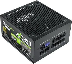 GAMEPOWER AXG-850 Gen5 PCIe 5.0 & ATX 3.0 Gaming Pc Power Supply, 850W Full Modular PSU, 80 Plus Gold Certified, 12VHPWR Connector, 14cm Fan, Japanese Capacitor, 5 Year Warranty, Black