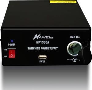 Switching Power Supply 13.8V 30 Amp Bench Power Supply, AC-to-DC Power Convertor with USB Port and Cigarette Plug Output for Powering Ham/CB Radios/Amateur Radio, Scanners