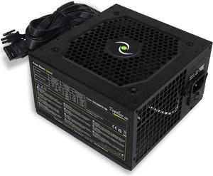 Tecnoware ATX Power Supply for PC - Silent 12 cm Fan - Connectors 2 x SATA, 1 x 24 Poles, 1 x 12V, 4 + 4 Poles, 2 x Molex, 1 x Floppy - Real Power 500 W