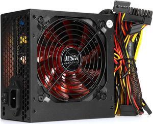 850W PC Power Supply 12CM Silent Fan ATX Computer 220V SATA 8Pin+2x6Pin Black