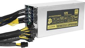 2200W Motherboard Desktop ETH Power Supply Unit for BTC Bitcoin Ethereum Miner Mining PC Power Unit Efficiency 6Pin