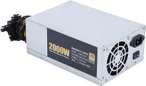 SOMKB 3200/2600/2400/2000W ETH Bitcoin Mining Power Supply 180-240V 10x6Pin 95% Efficiency Power Supply for Ethereum BTC Bitcoin Miner(4U 2000W)