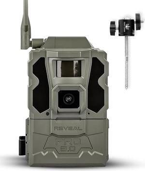 TACTACAM Reveal Pro 3.0 Cellular Trail Camera - Multi-Cellular Network, GPS, 2" LCD, No-Glow IR, Wi-Fi Enabled, HD Photos & 1080p Videos, Long Battery Life, Fast Trigger + Tree Mount