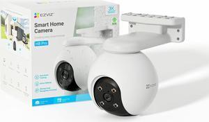 EZVIZ 360 Outdoor Auto-Zoom Tracking Security Camera, 3K, 12 Pre-Set dots Tracking,Waving-Hand Recognition, Color Night Vision, AI-Powered Person & Vehicle Detection, Two-Way Talk | H8 Pro 3K