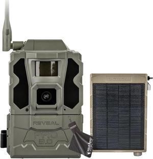 TACTACAM Reveal Pro 3.0 Cellular Trail Camera - Multi-Cellular Network, GPS, 2" LCD, No-Glow IR, Wi-Fi Enabled, HD Photos & 1080p Videos, Long Battery Life, Fast Trigger Solar Panel