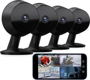 LaView 4MP 2K Cameras for Home Security Indoor, 5G& 2.4GHz Home Security Camera for Baby/Elder/Pet/Nanny,Baby Cam Starlight Sensor Color Night Vision,US Cloud Service,Works with Alexa iOS & Android