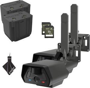 TACTACAM Defend Cellular Security Camera - No WiFi Required - Motion Activated Wireless Camera - Motion Detection - Includes Rechargeable Batteries, SD Cards and Microfiber Cleaning Cloth (2PK)