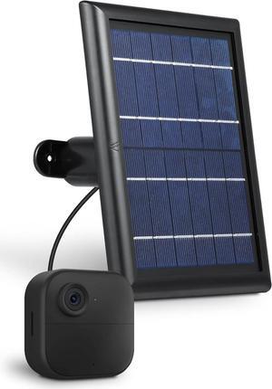 Wasserstein Solar Panel with Internal Battery - Compatible with Blink Outdoor 3/4 (Black) (Camera NOT Included)