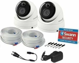 Swann PRO1080MSD 2 Park Add-On DVR Dome Security Camera System with 1080p Full HD Video, Indoor or Outdoor Design Plus True Detect Heat and Motion Detection
