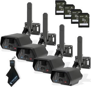TACTACAM Defend Cellular Security Camera - No WiFi Required - Motion Activated Wireless Camera - Motion Detection - Includes SD Cards and Microfiber Cleaning Cloth (4PK)