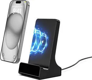 LIZVIE 2K Hidden Camera Charger Dock with 5G Pixels Security Adjustable 160° Wide-Angle Lens - Night Vision and Motion Detection - Wireless Phone Charger Camera, APP Remote Control for Home and Office