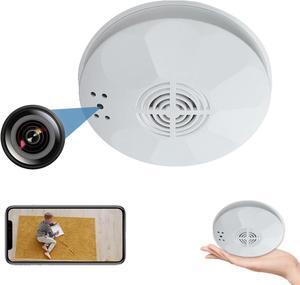 4K Ultra HD Smoke Detector Hidden Camera | WiFi Remote Real-Time Viewing | Night Vision | Motion Detection | Hidden Home Security Baby Pet Nanny Camera | No Audio | Energized for use