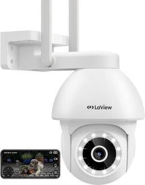 LaView 4MP 5G& 2.4GHz WiFi Security Camera Outdoor Wired Starlight Color Night Vision, 2K Cameras for Home Security AI Human Detection & Auto Tracking,IP65 2-Way Audio,US Cloud, Compatible with Alexa