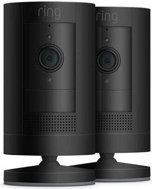 Ring Stick Up Cam Battery | Weather-Resistant Outdoor Camera, Live View, Color Night Vision, Two-way Talk, Motion alerts, Works with Alexa | 2-Pack | Black