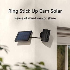 Ring Stick Up Cam Solar | Weather-Resistant Outdoor Camera, Live View, Color Night Vision, Two-way Talk, Motion alerts, Works with Alexa | 2-Pack | Black