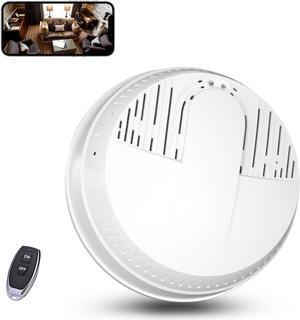 LIZVIE Smoke Detector Camera, HD 1080P WiFi Camera with Night Vision and Motion Detection Surveillance Camera for Home/Office Security