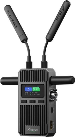 ACCSOON CineView 2 SDI Wireless Video Transmission System Receiver 2.4+5Ghz for Live Streaming 1080p 60fps 0.05s Latency 1500ft Range up to 4 Devices MonitoringOnly Receiver