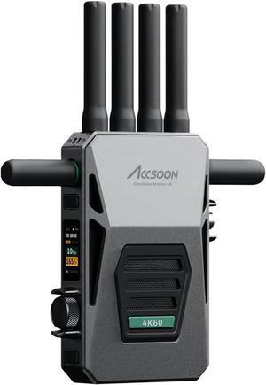 ACCSOON CineView HE Wireless Video Transmission Receiver 2.4-5Ghz Dual Channel Wireless HDMI Transmitter UVC Out for Live Streaming 1080p 60fps 0.06 Latency 1200ft Rangeonly Receiver