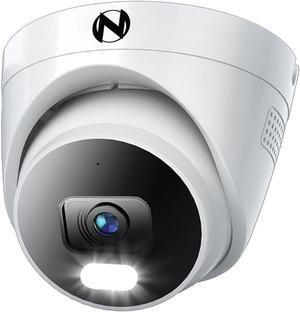 Night Owl Add On Wired IP 4K HD Indoor/Outdoor Deterrence Dome Camera with 2-Way Audio (1-Pack) - Camera Cable Not Included (Requires Compatible NVR - Sold Separately)