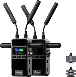 Accsoon CineView 2 SDI Wireless Video Transmitter& Receiver, Dual-Band 1500ft Range 50ms Latency, HDMI SDI UVC Livestreaming, Signal Converter, 4 Apps Monitoring, Compatible with CineView HE/SE/Quad